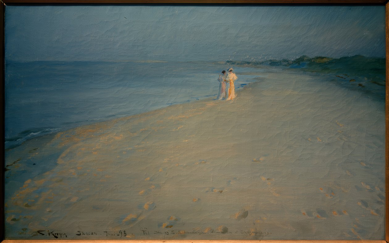 Sommeraften på sydstranden, Skagen af Peder Severin Krøyer