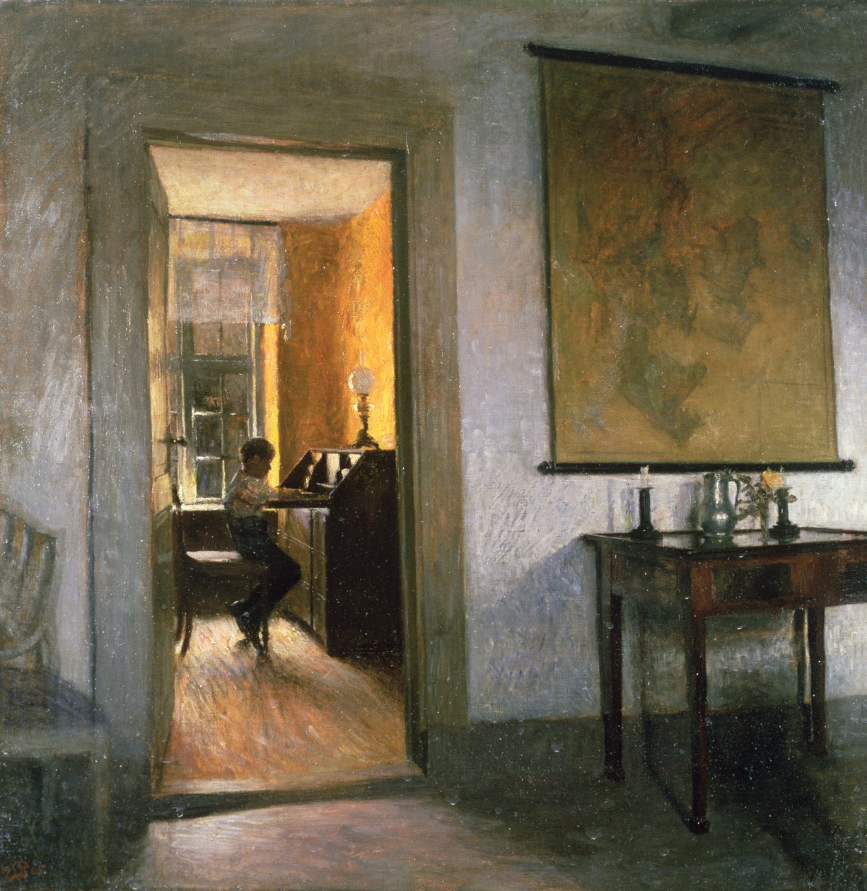 Dreng studerer af Peter Vilhelm Ilsted