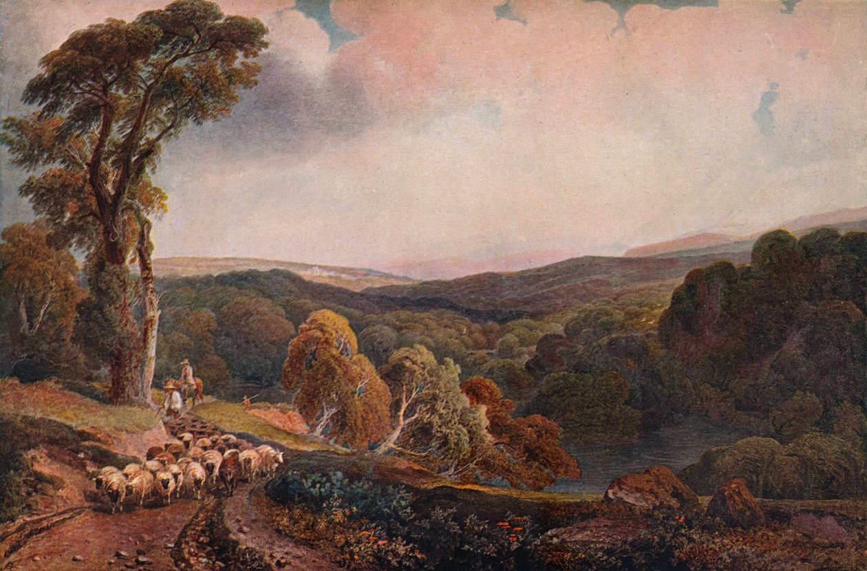 I nærheden af Lowther Castle, c1818 af Peter de Wint