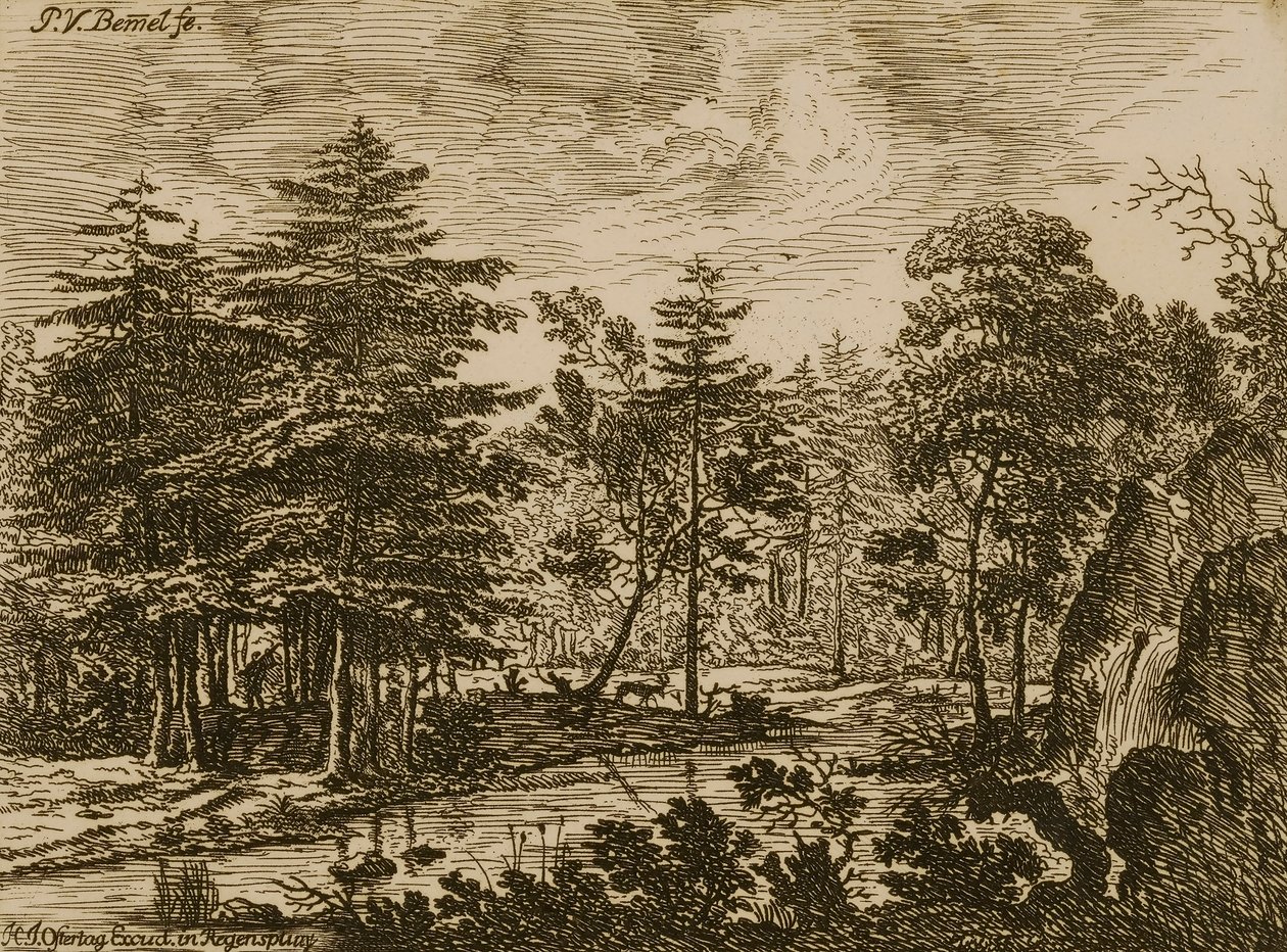 Landskab af Peter von Bemmel