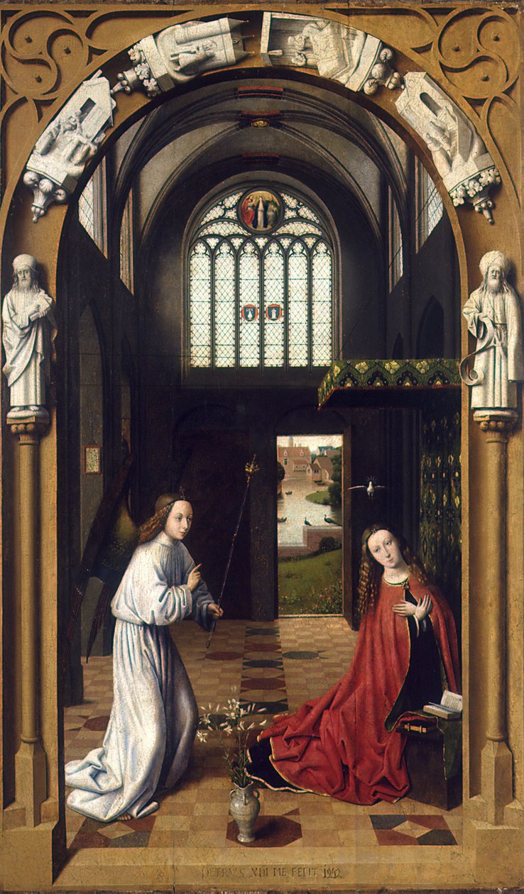 Bebudelsen, 1452. af Petrus Christus