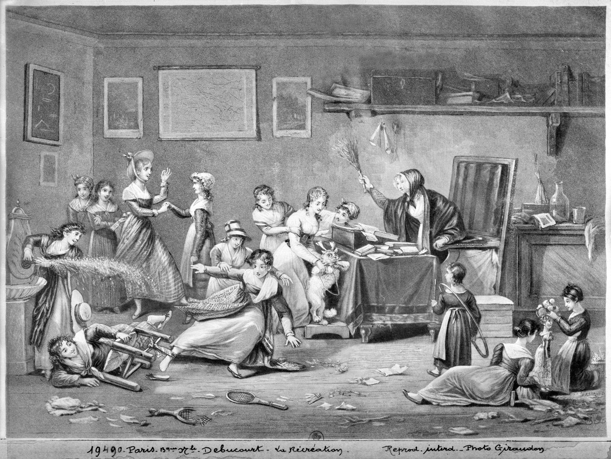 Pausetid (akvatint) af Philibert Louis Debucourt