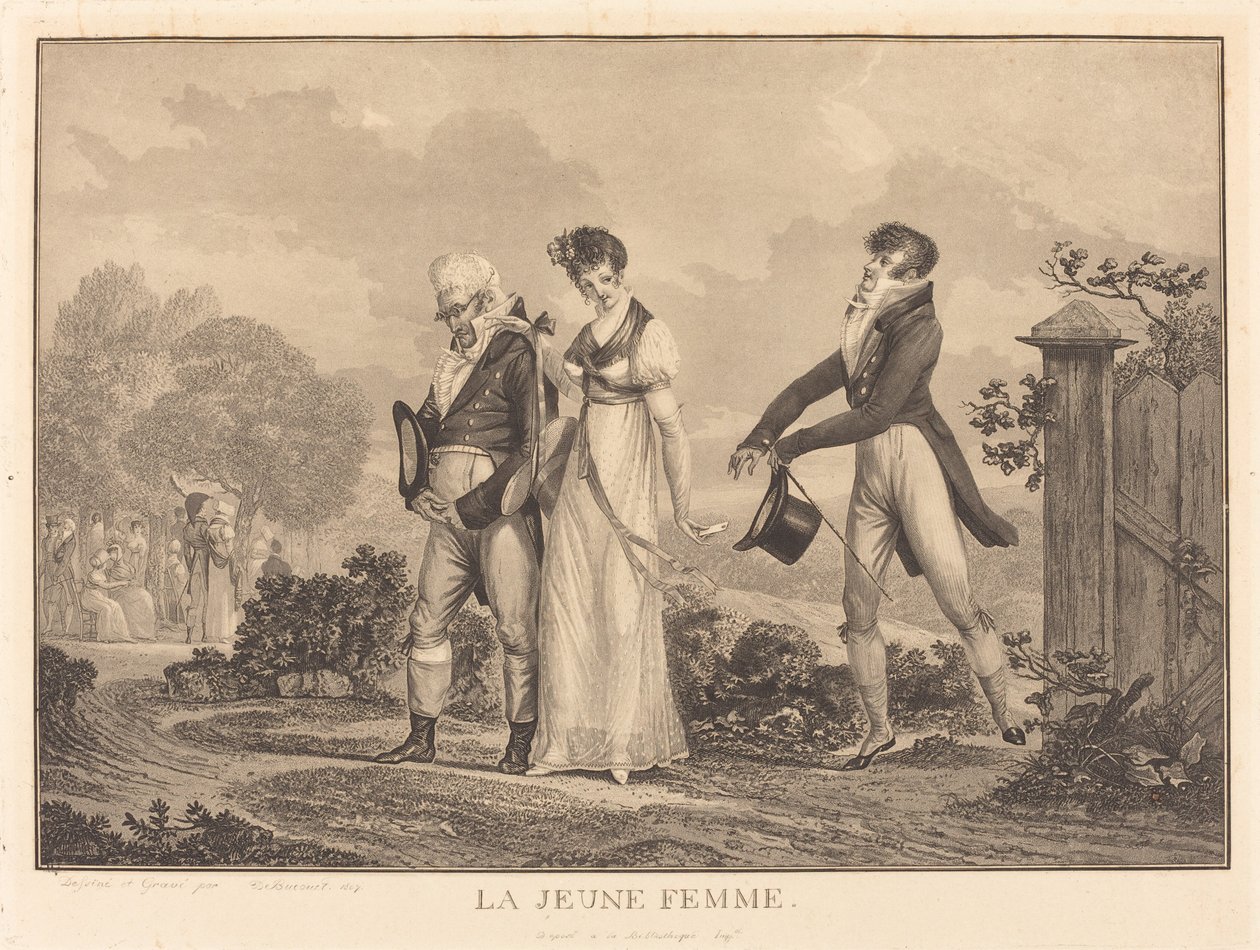 Den unge dame af Philibert Louis Debucourt