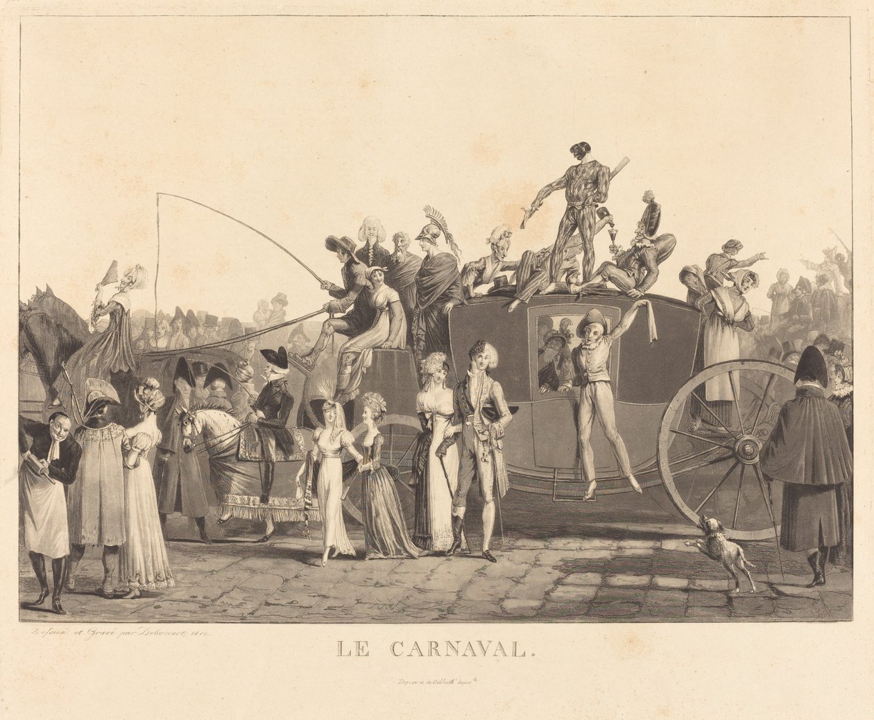 Karnevallet af Philibert Louis Debucourt