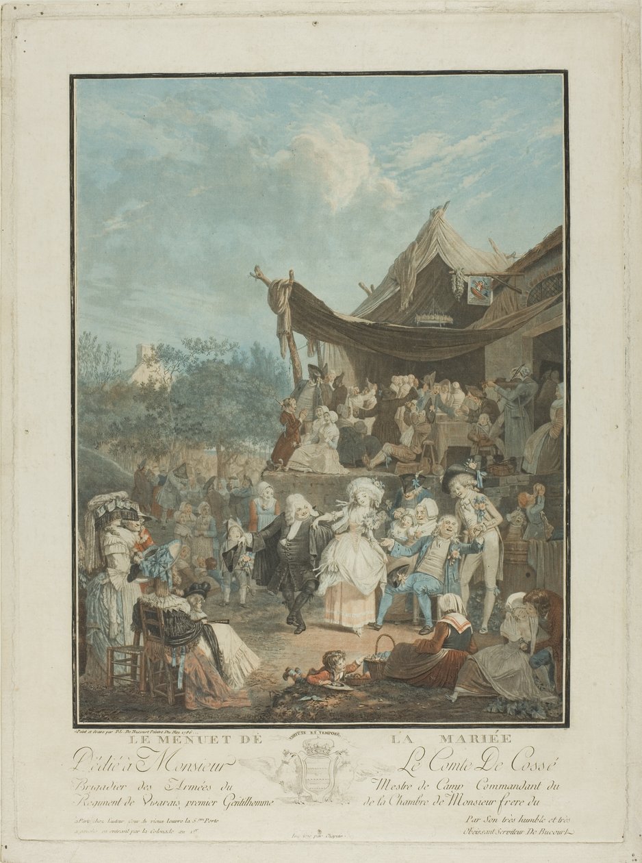 Brudens menuet af Philibert Louis Debucourt