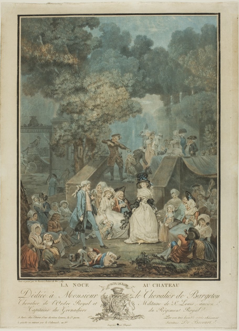 Natten på slottet af Philibert Louis Debucourt