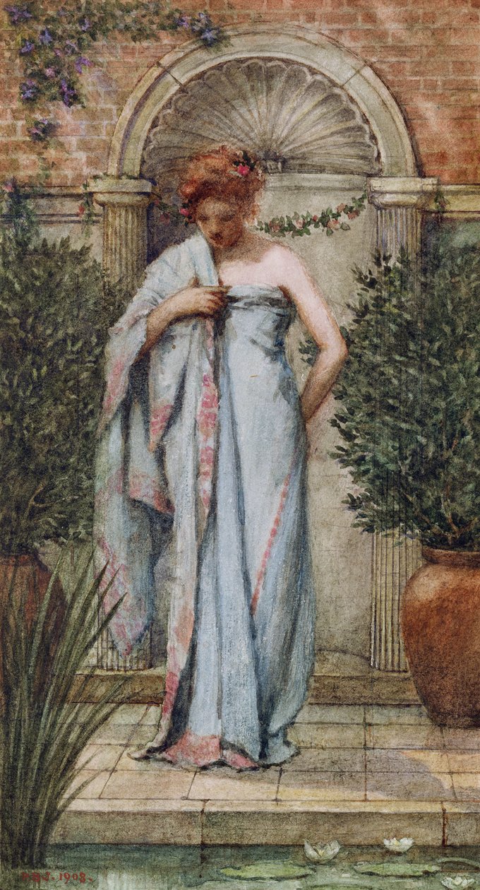 Efter badet, 1908 af Philip Burne Jones