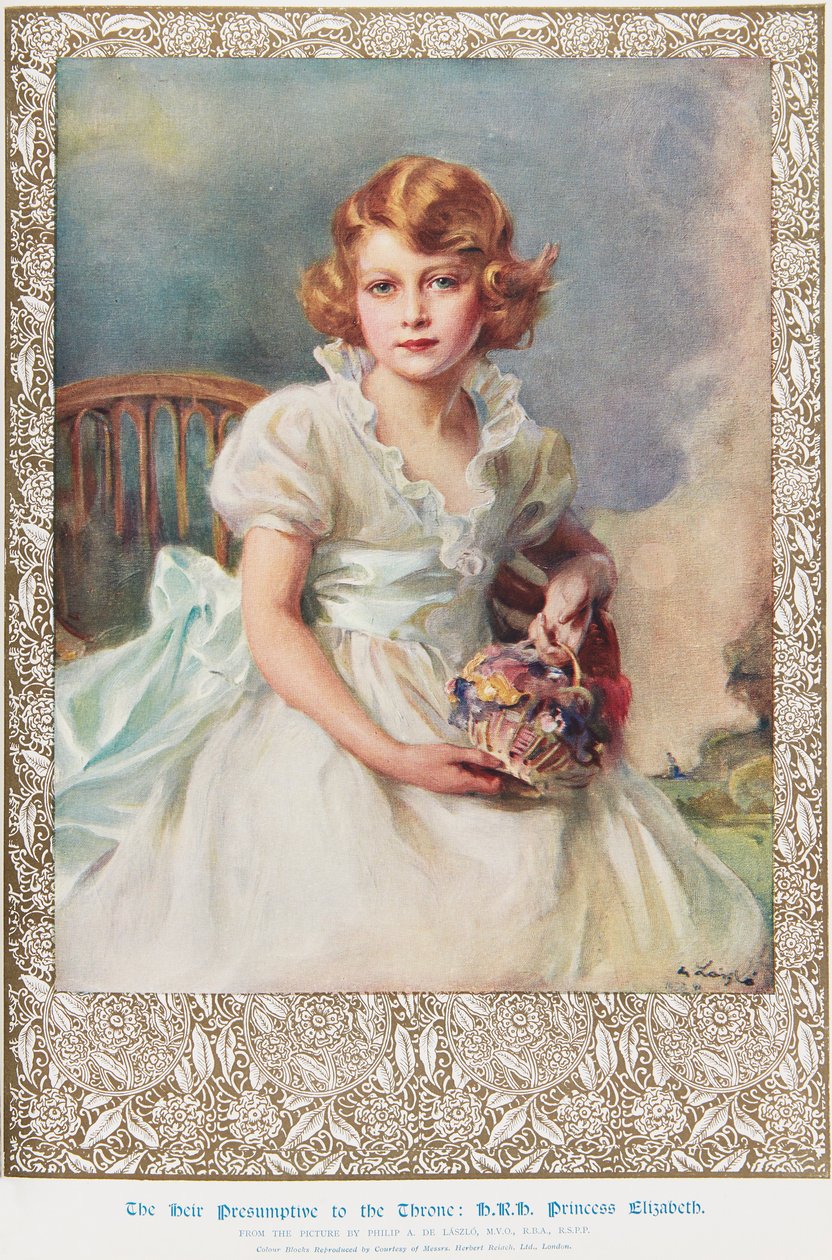 Prinsesse Elizabeth, 7 år af Philip Alexius de (after) Laszlo