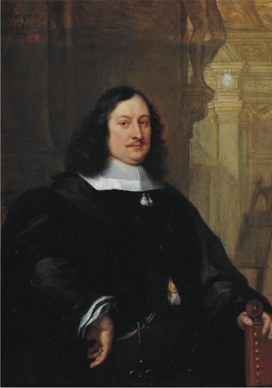 Portræt af David II Teniers af Philip Fruytiers