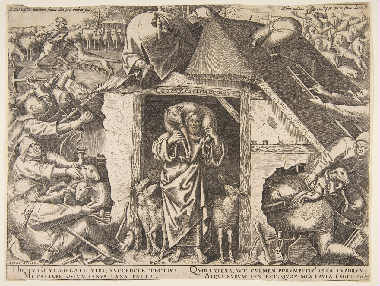 Lignelsen om den gode hyrde, 1565. af Philip Galle