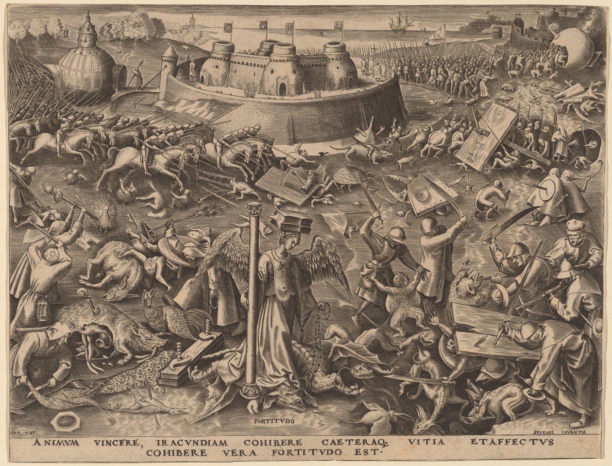 Modstand af Philip Galle after Pieter Bruegel the Elder