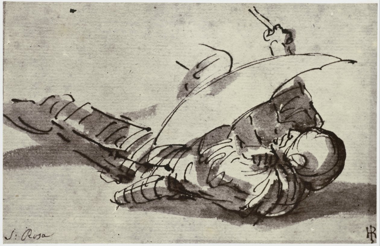 Salvator Rosa, Den sårede soldat af Philip Henry Delamotte