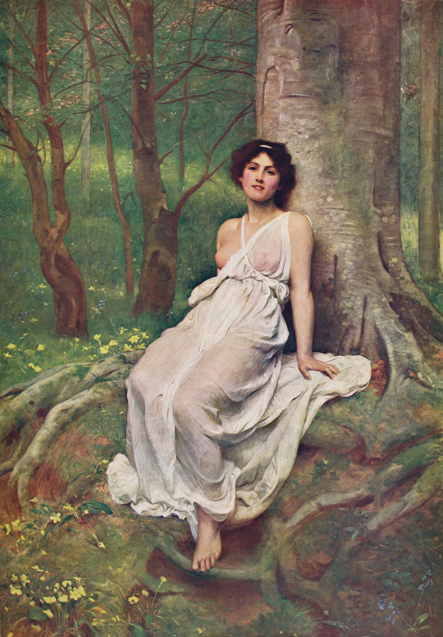 Forår, c1897, c1900 af Philip Hermogenes Calderon