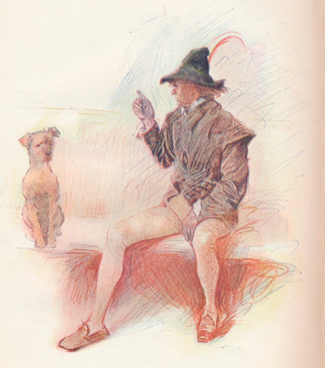Launce og hans hund, 1903, 1903 af Philip William May