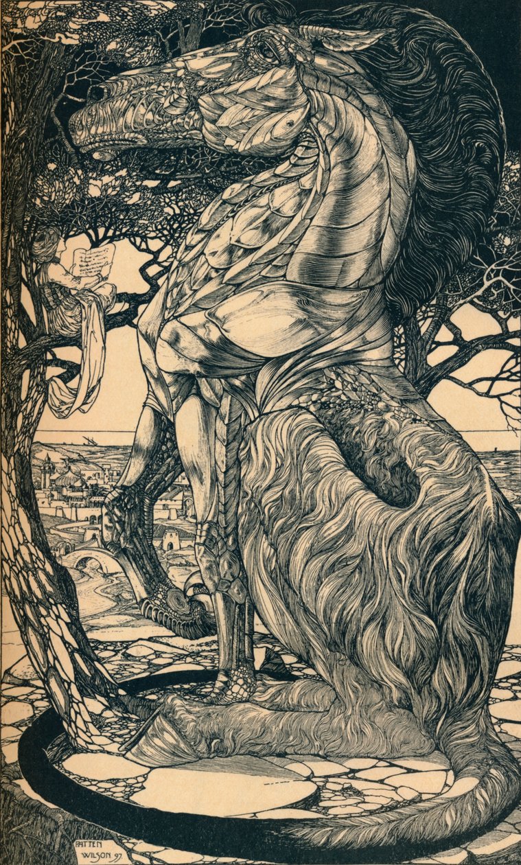 Rustum og Simoorg, c1897 af Philip William May
