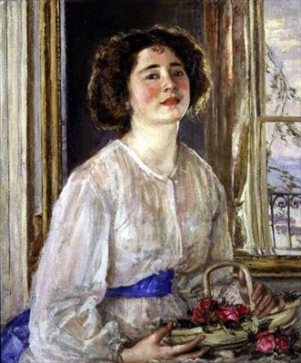 Den Blå Sash af Philip Wilson Steer