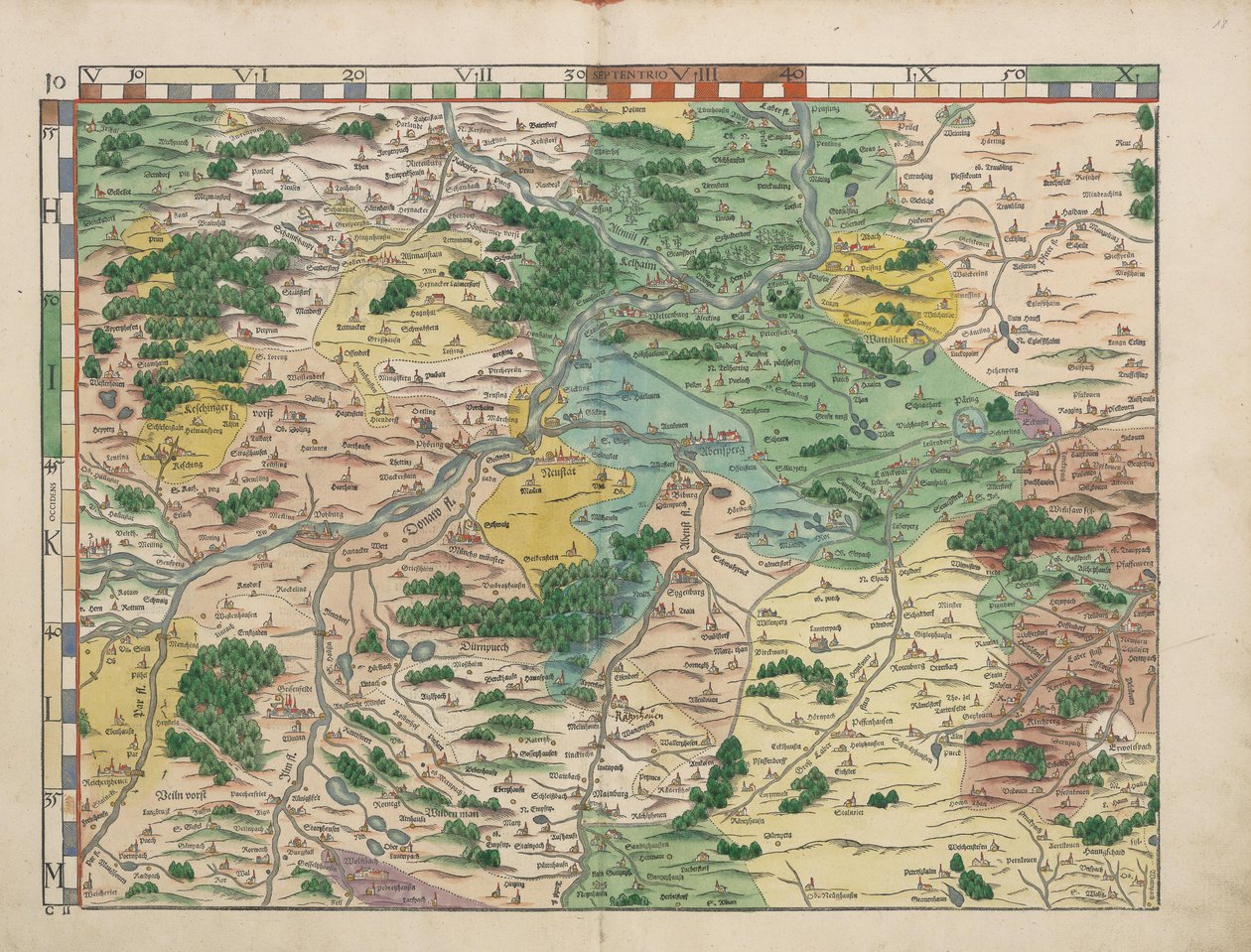Bayerske landborde fra 1568 (panel 10) af Philipp Apian