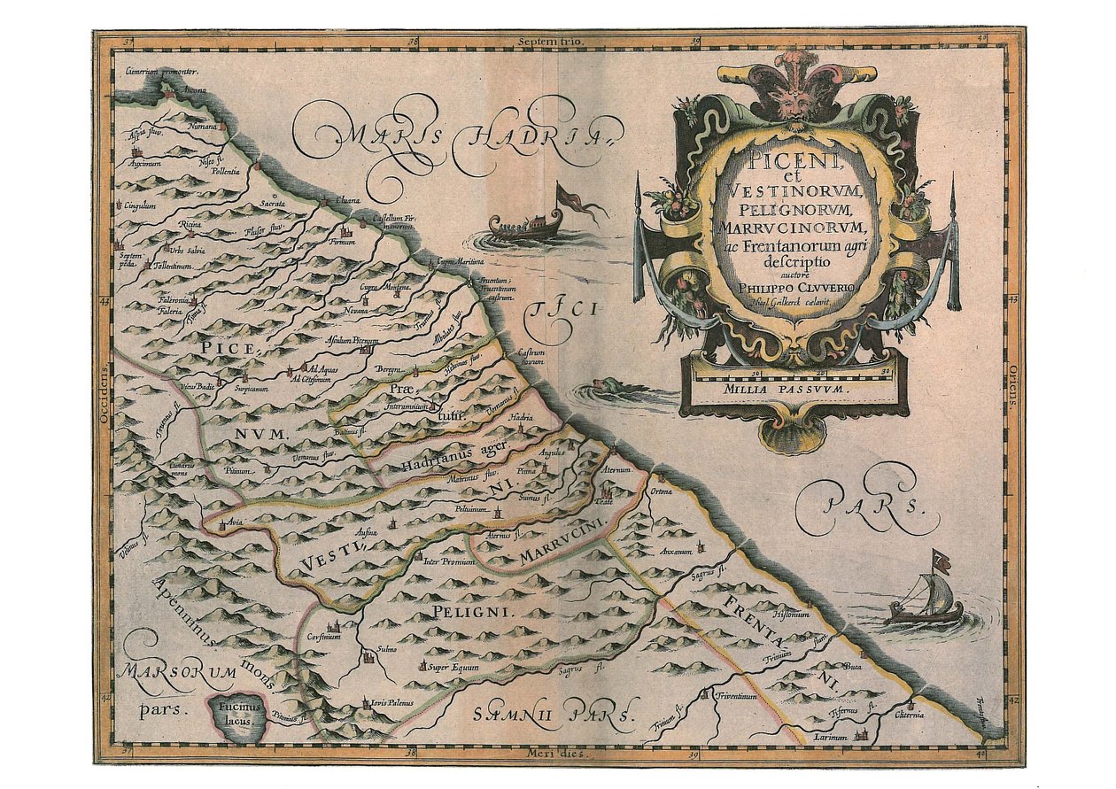 Piceni og Vestini, Peligni og Marrucini af Philipp Clüver