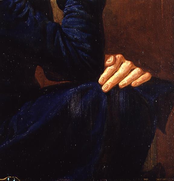 Detalje af "Selvportræt", 1805 af Philipp Otto Runge
