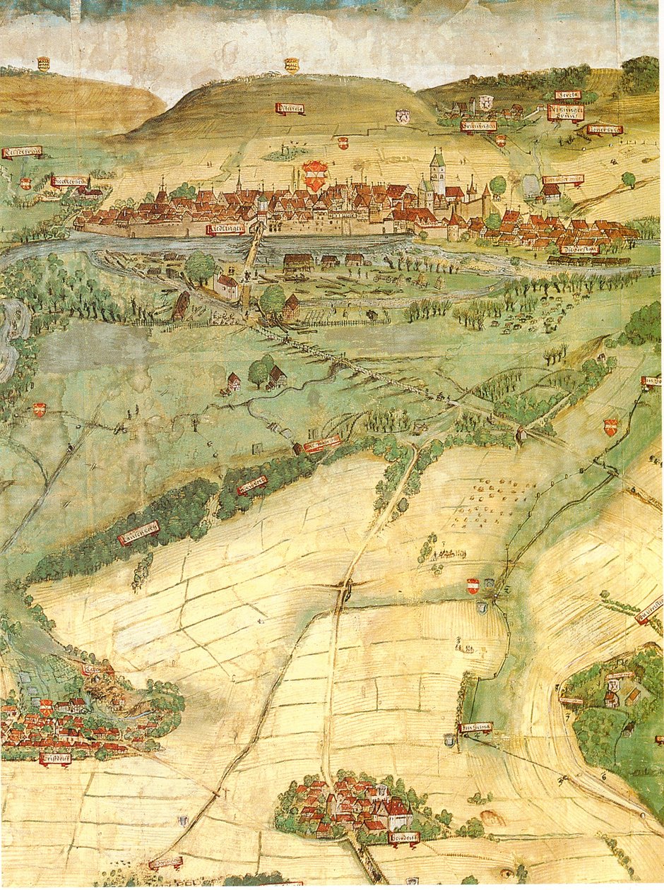 Landbord i det øvre Donau -område af Philipp Renlin