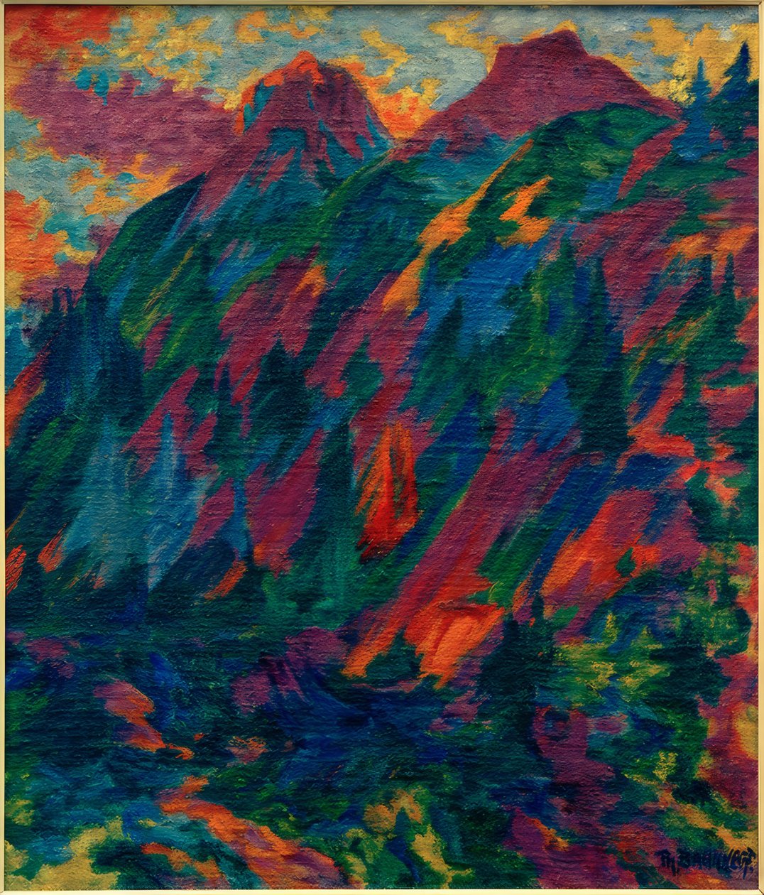 Aften i bjergene af Philipp Bauknecht
