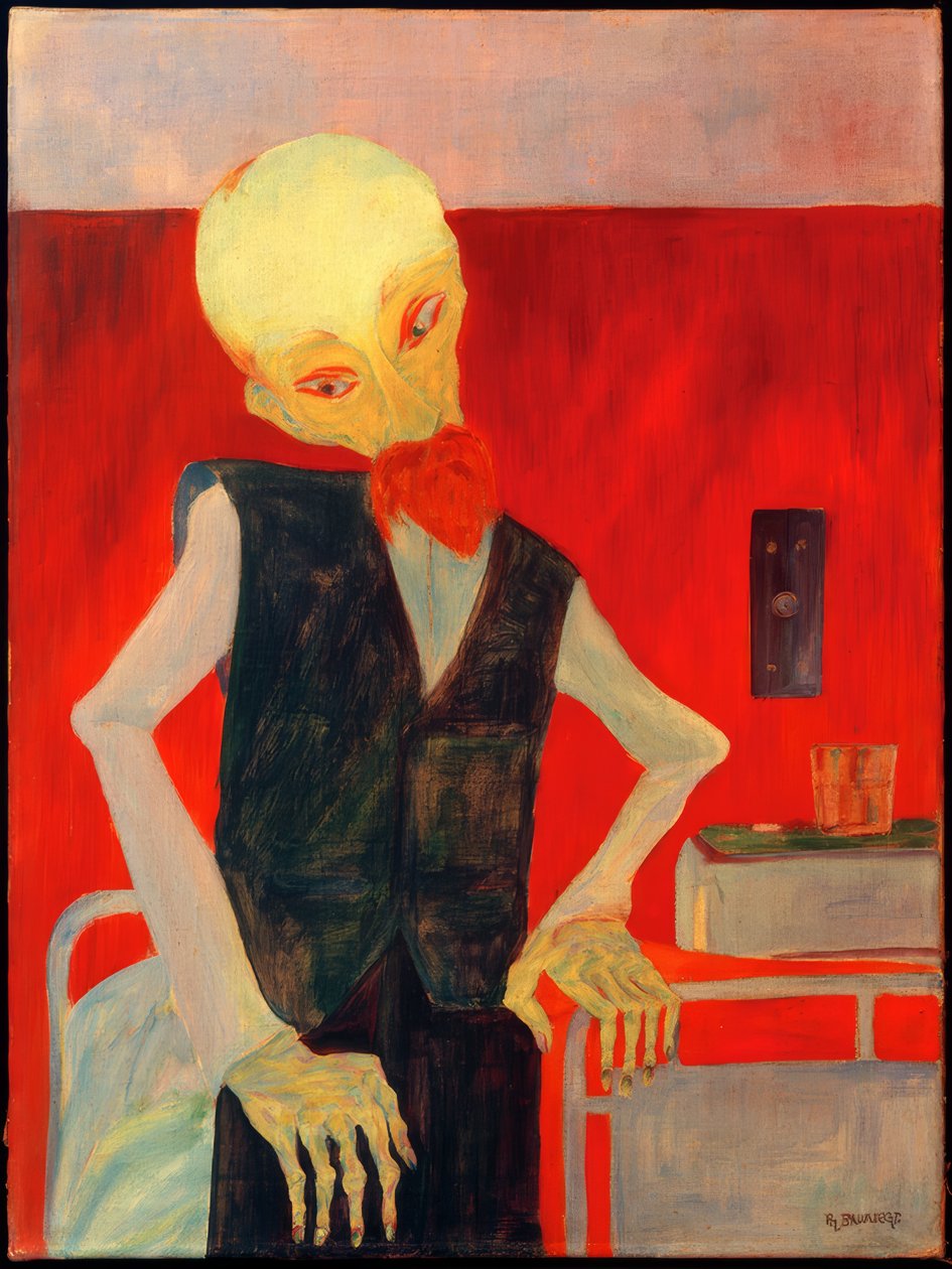 Rekonvalescent, (rekonvalescent efter sygdom) af Philipp Bauknecht