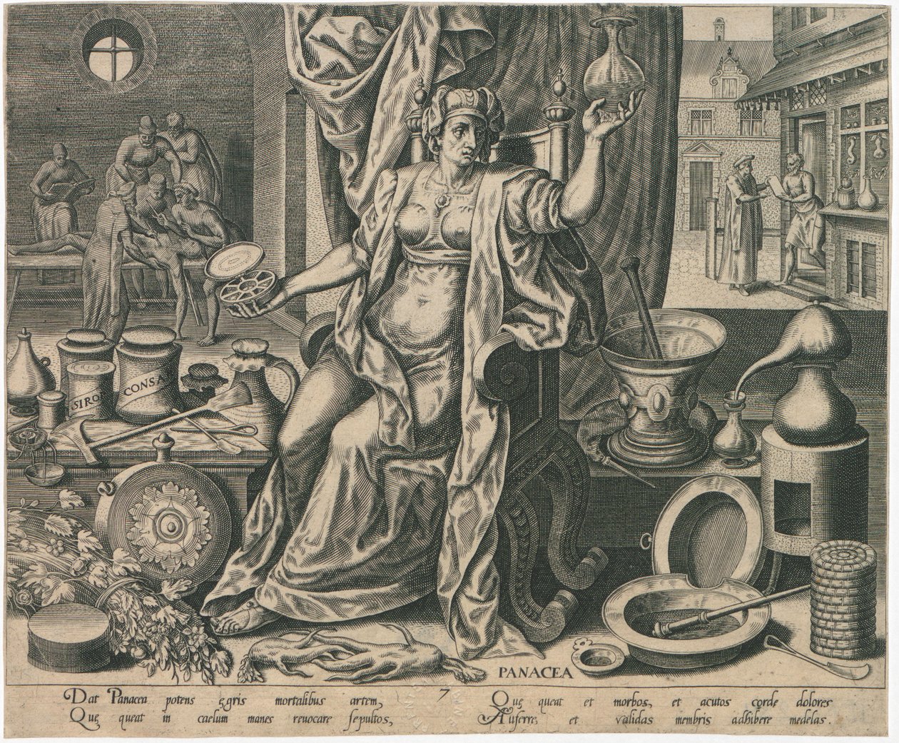Panacea, 1574. af Philipp Galle