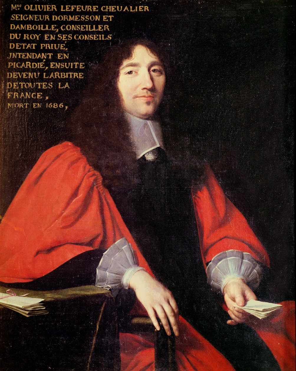 Portræt af Olivier Lefevre (d.1686) af Philippe de Champaigne