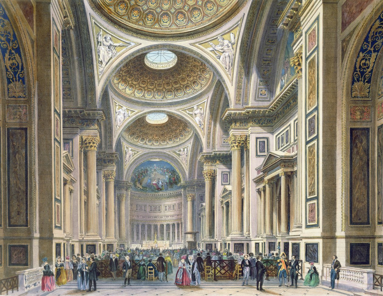 Interiør af La Madeleine, Paris af Philippe Benoist