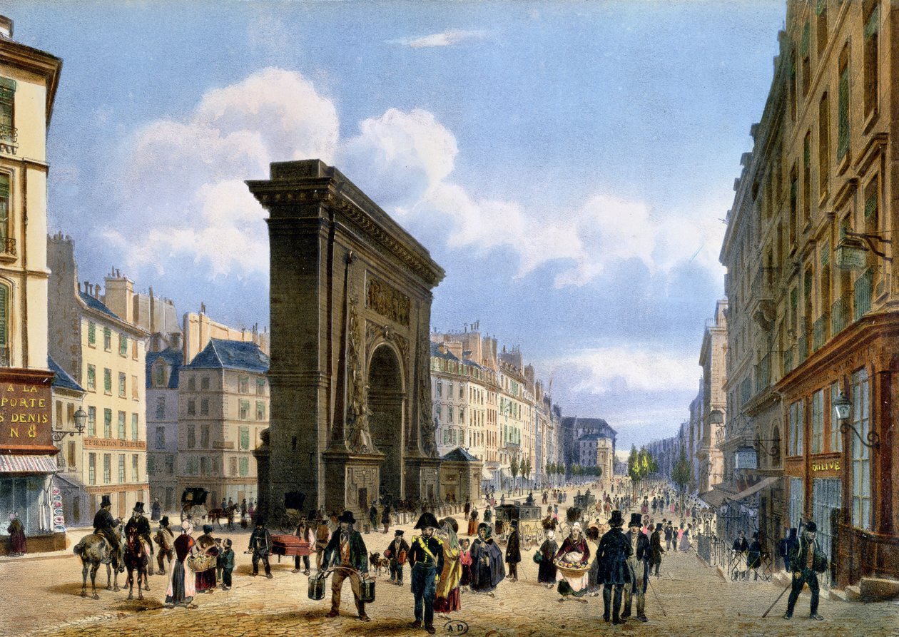 Udsigt over Porte St. Denis, fra 