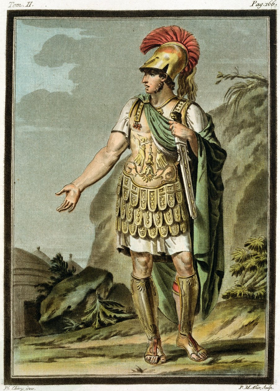 Achilleus i rustning, kostume til 