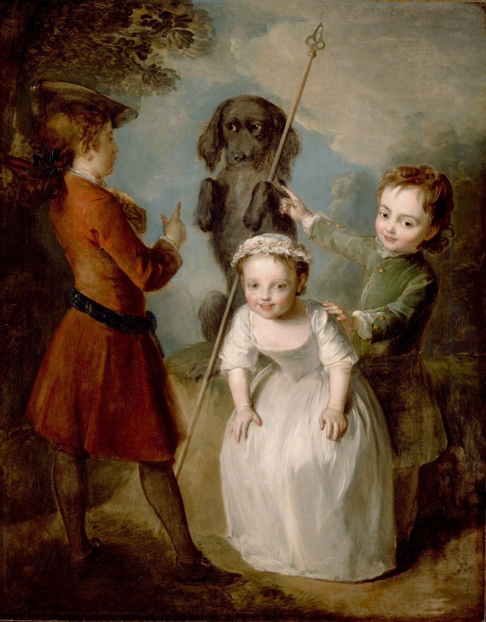 Spillende soldat, ca. 1743 af Philippe Mercier