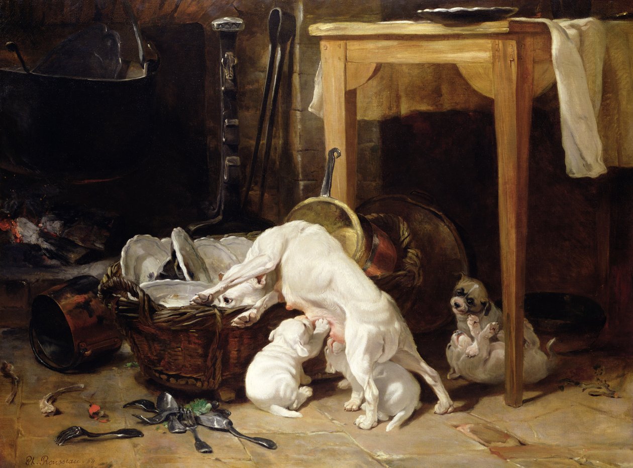 Hver mand for sig selv, 1864 af Philippe Rousseau