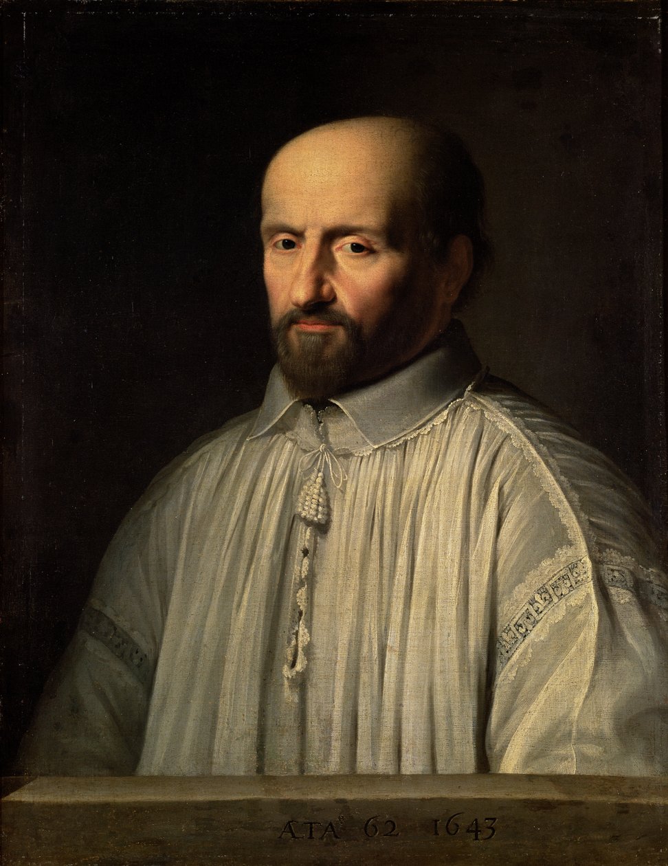 Portræt af abbeden af Saint Cyran, ca. 1643 af Philippe de Champaigne