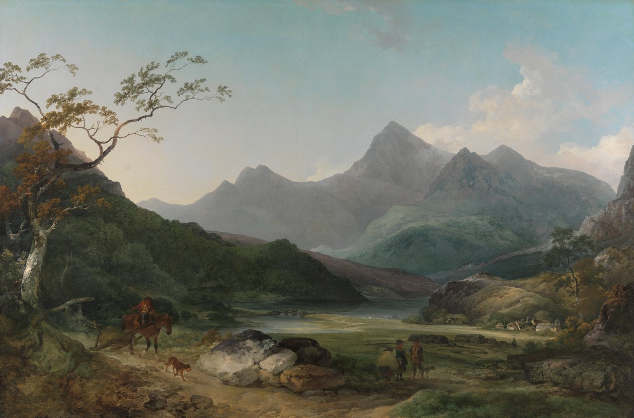 Snowdon fra Capel Curig af Philippe Jacques de Loutherbourg