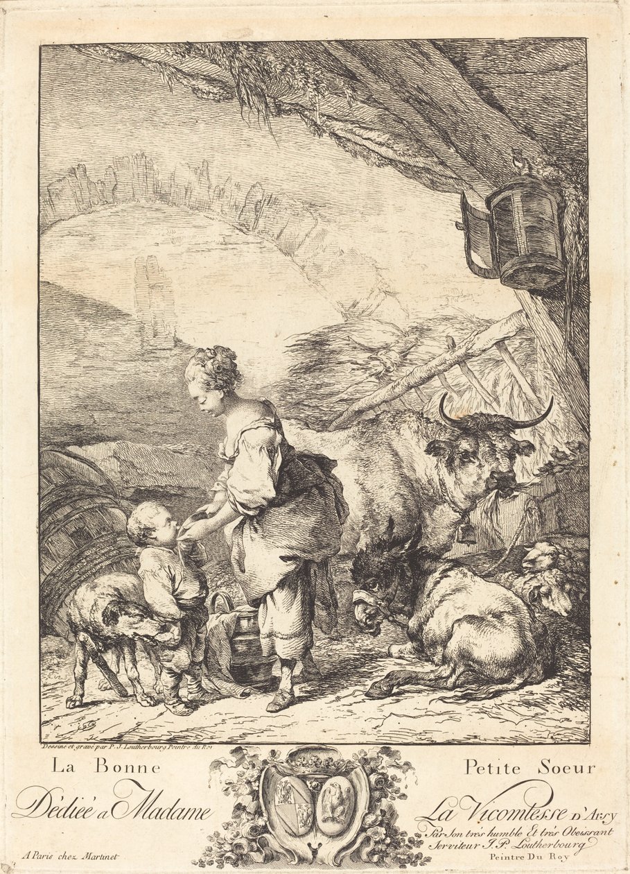 Den gode lillesøster af Philippe Jacques de Loutherbourg II