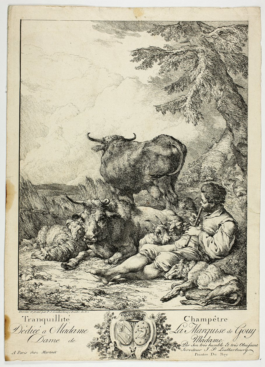 Rolig bonde af Philippe Jacques de Loutherbourg II