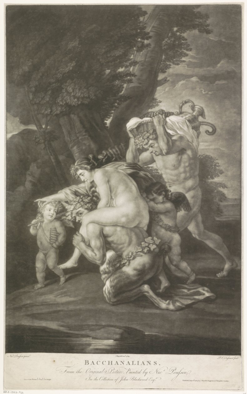 Bacchanten af Philippe Joseph Tassaert