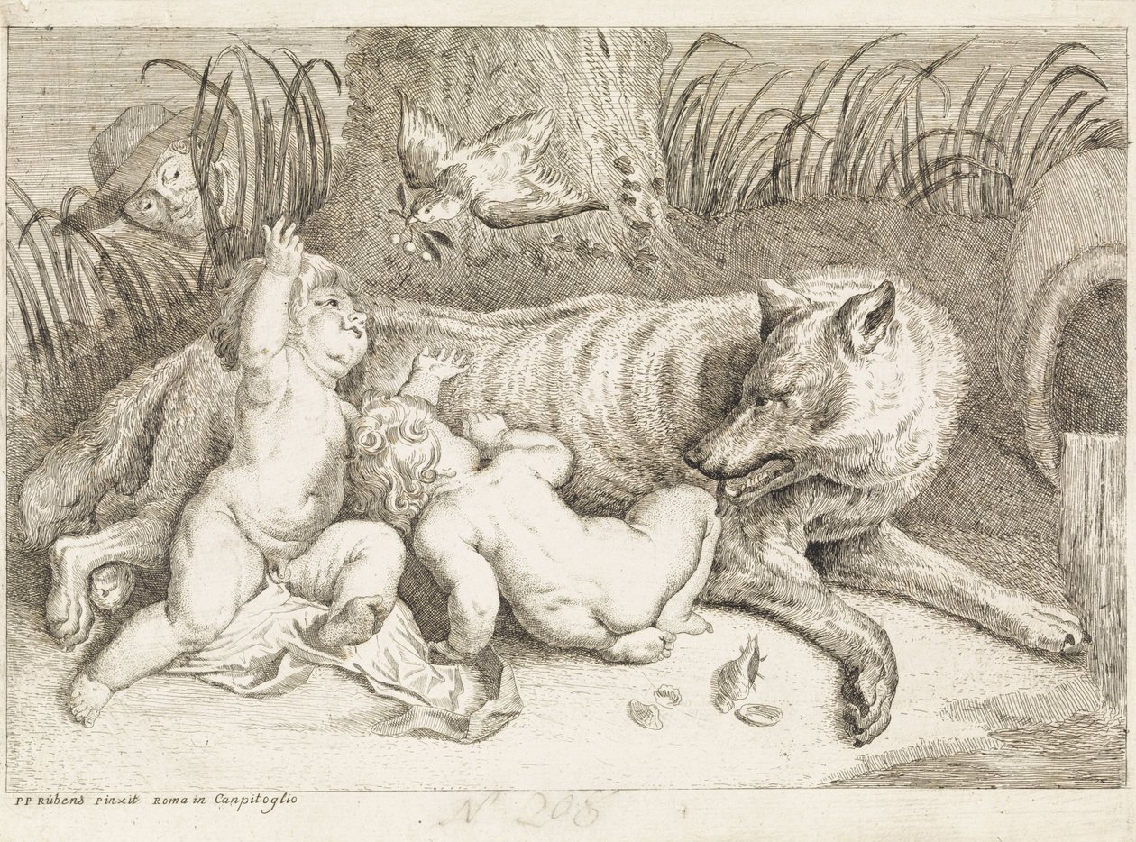 Romulus og Remus af Philippe Lambert Joseph Spruyt