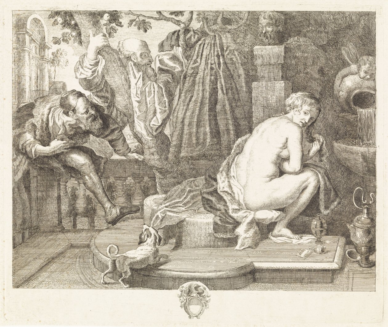 Susanna og de ældste af Philippe Lambert Joseph Spruyt