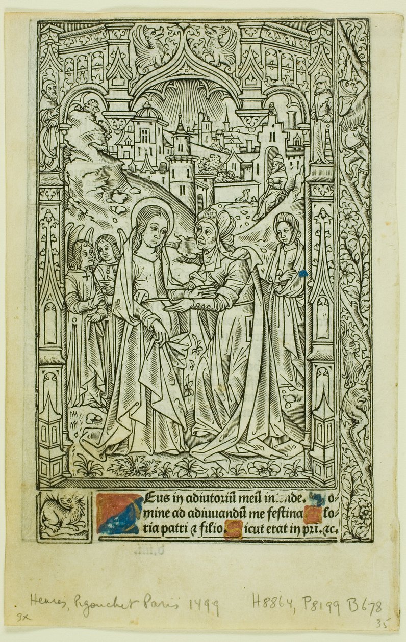 Visitation, fra Timebog af Philippe Pigouchet