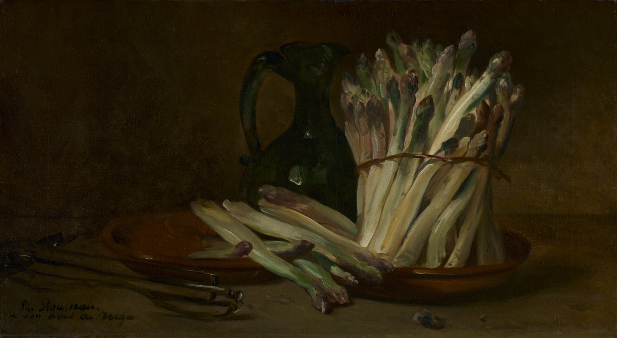 Stilleben med asparges af Philippe Rousseau
