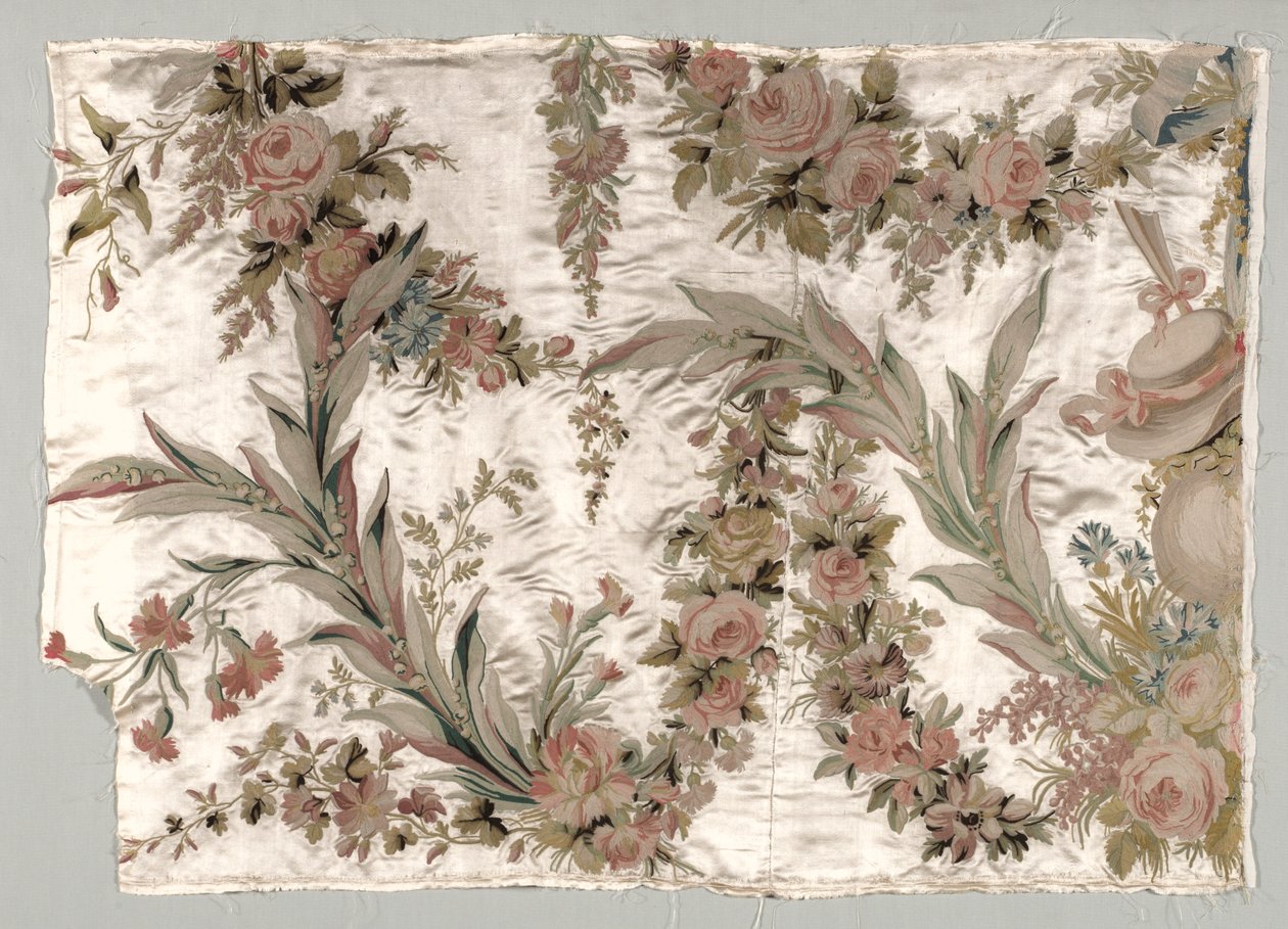 Coverlet Fragment, ca. 1760-1770. af Philippe de Lasalle