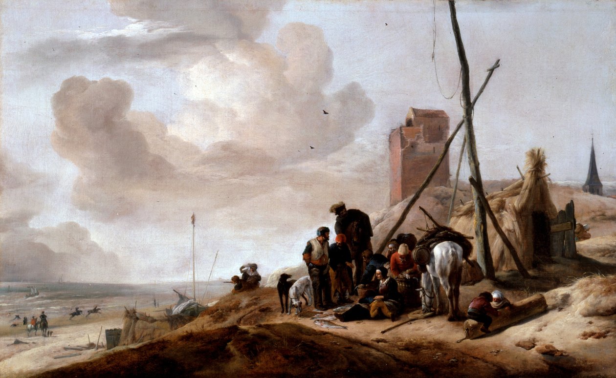 En kystscene af Philips Wouwerman
