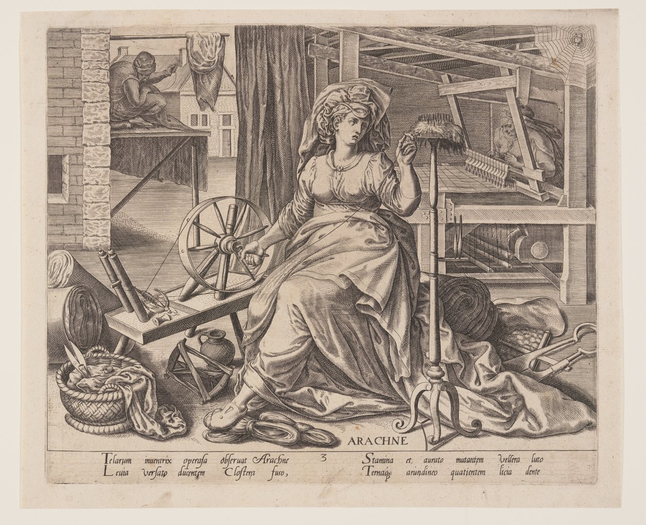 Arachne, fra The Occupations af Philips Galle