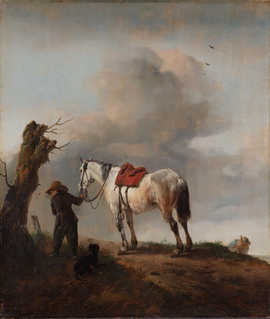 Den Grå Hest Grå af Philips Wouwerman