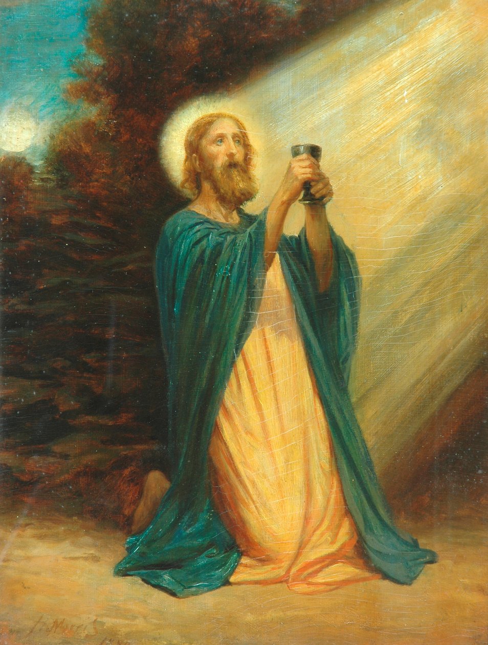 Kristus i Getsemane Have, 1889 af Phillip Richard Morris