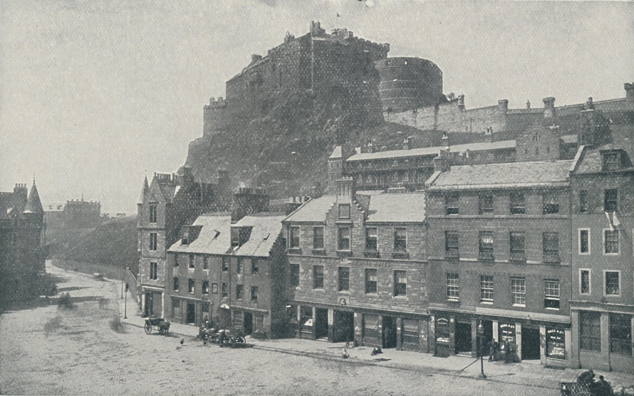 Edinburgh Castle, 1910 af Photochrom Co Ltd of London