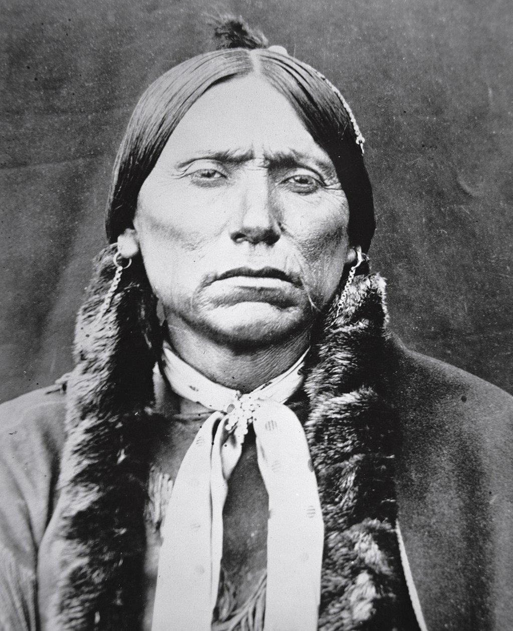 Quanah Parker (ca. 1845-1911) (s/h-billede) af Photographer American