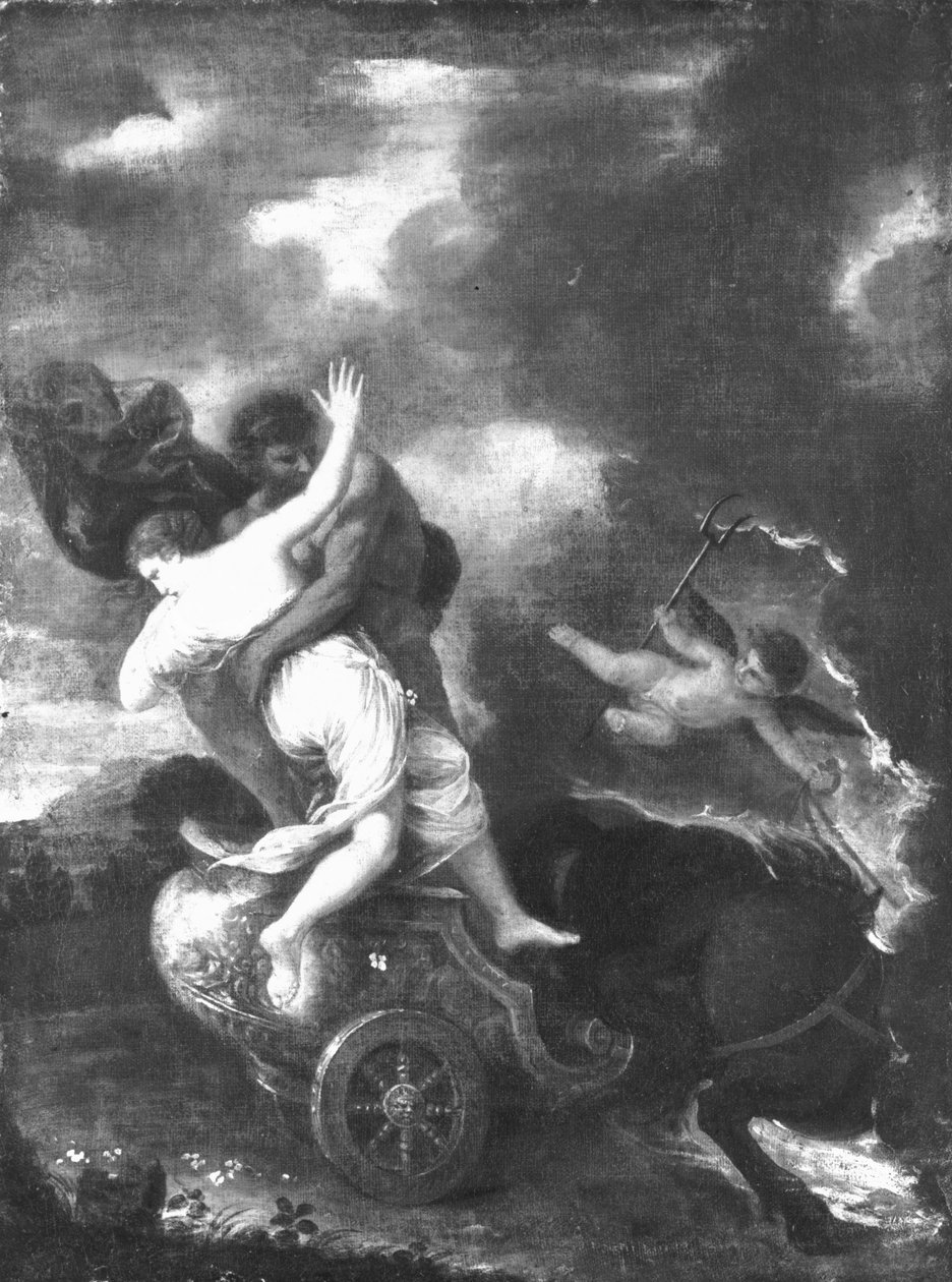 Pluto og Proserpine af Pier Francesco Mola
